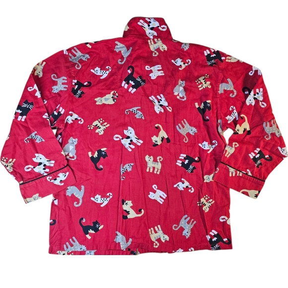 Bellepointe Cotton Pajama Set Red Button Down Sleepwear Medium ❤️ - Picture 7 of 15